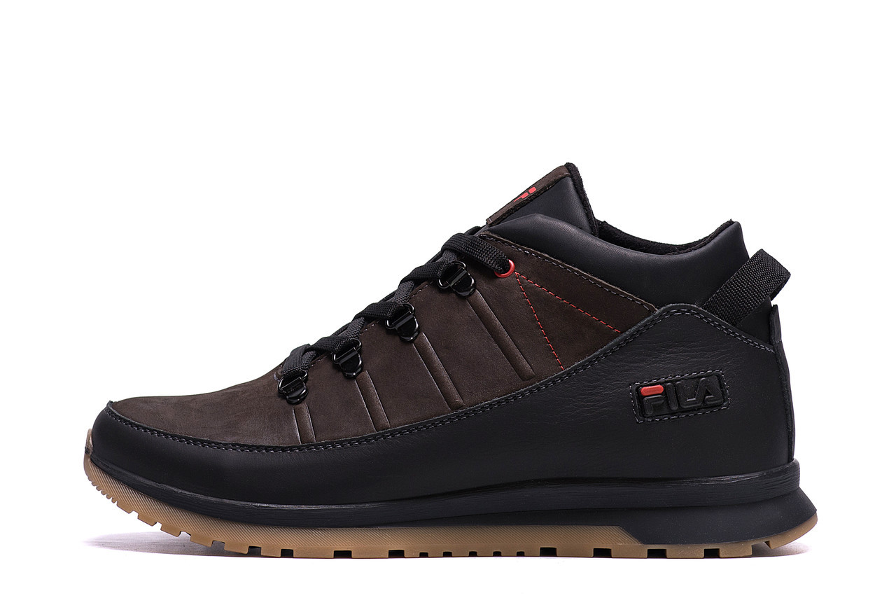 Чоловічі зимові шкіряні кросівки Brown
