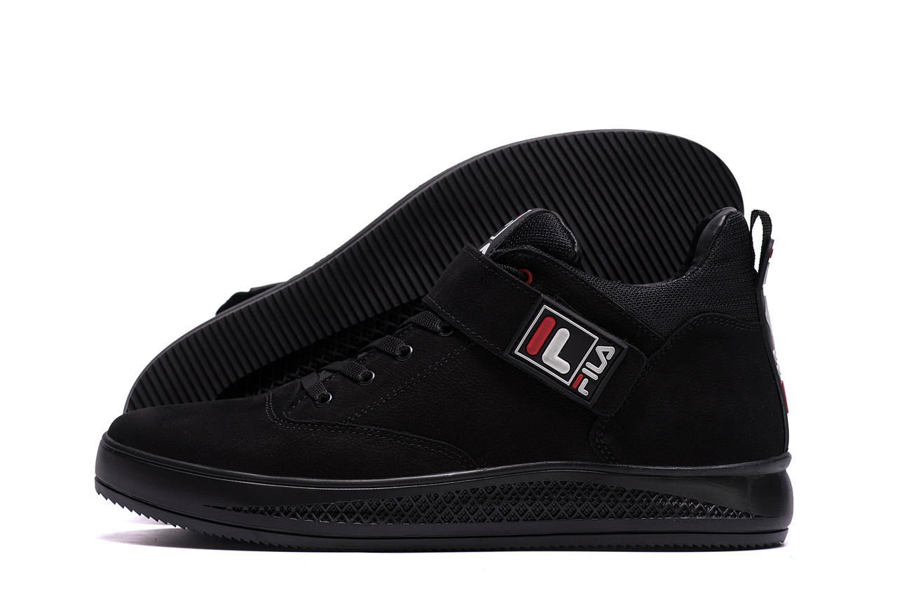 Чоловічі зимові шкіряні черевики Black