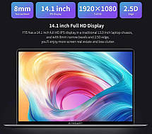 Teclast F7S / 14.1' (1920x1080) IPS / Intel Celeron N3350 (2 ядра по 1.1 - 2.4 GHz) / 8GB LPDDR4 / 128GB SSD /, фото 3