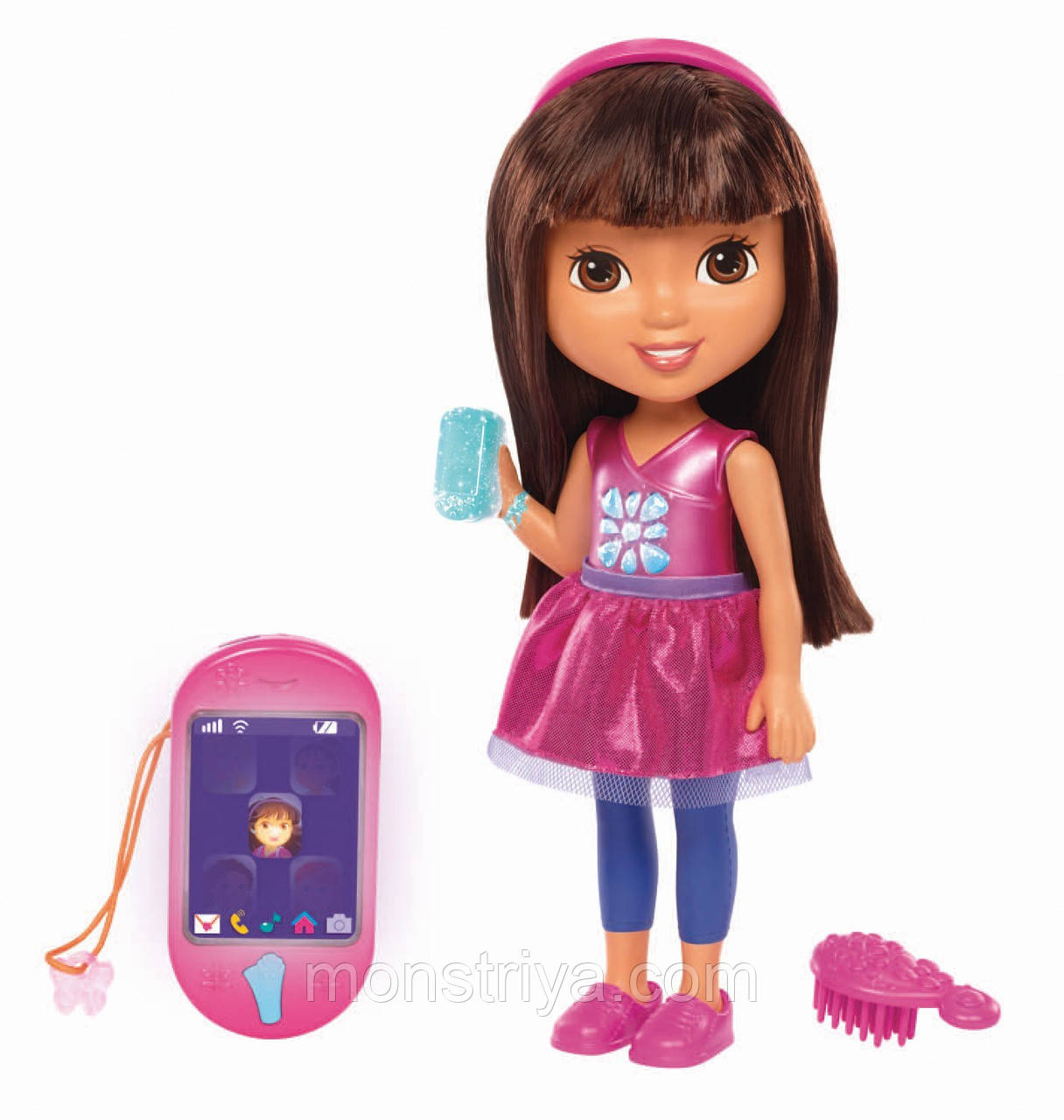 Інтерактивна лялька Даша Dora подорожниця і смартфон Fisher-Price Nickelodeon
