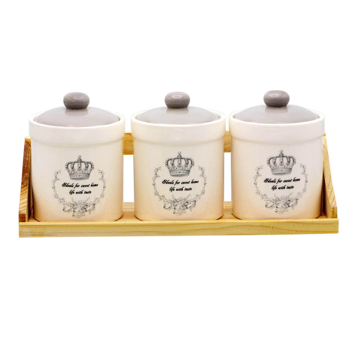 Набір керамічних банок "Корона" ZFC048 CR