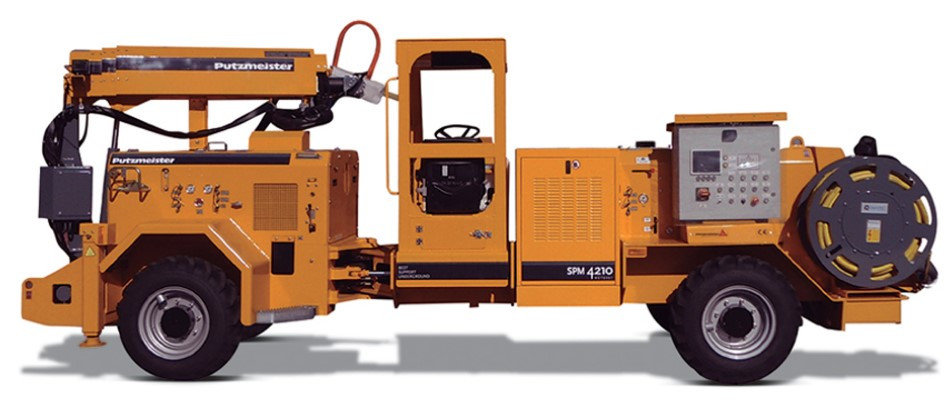 Роботизоване обладнання для торкретування бетону Putzmeister SPM 4210 Wetkret