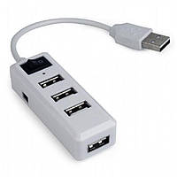 Хаб зовнішній Gembird UHB-U2P4-21 White (UHB-U2P4-21)