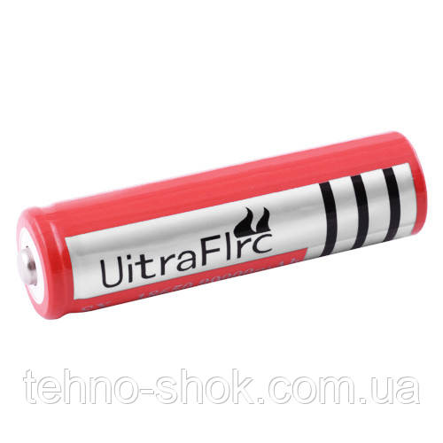 Акумулятор 18650, Ultra Fire, 6800mAh,3.7 V, червоний