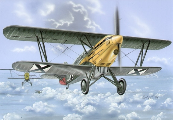 Пластикова модель 1/72 RS models 92070 Чехословацький винищувач Avia B.534 IV. version/5. series