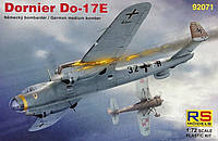 Пластикова модель 1/72 RS models 92071 Німецький літак Dornier Do-17E German Medium Bomber (4x camo)