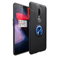 Чохол Fiji Hold для OnePlus 6 бампер накладка з підставкою Black-Blue