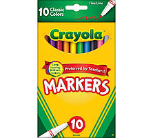 Фломастери Crayola Тонкі Лінії Classic Markers Fine Line 10 шт 58/7726