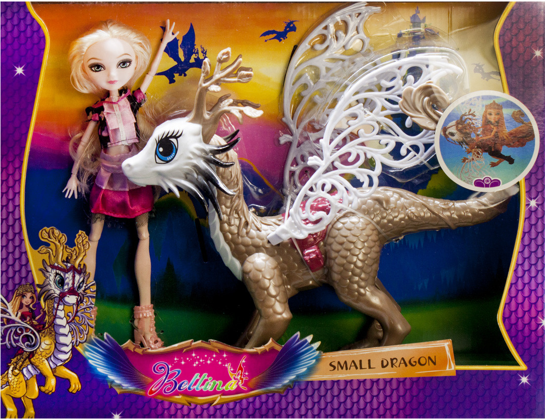 Лялька Ever After High" Еппл Вайт з драконом Бребеном 68008