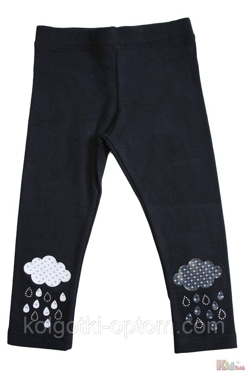 ОПТОМ Лосини чорні з аплікацією "Тучка" (110 см.)  Lovetti 2125000692708, фото 1
