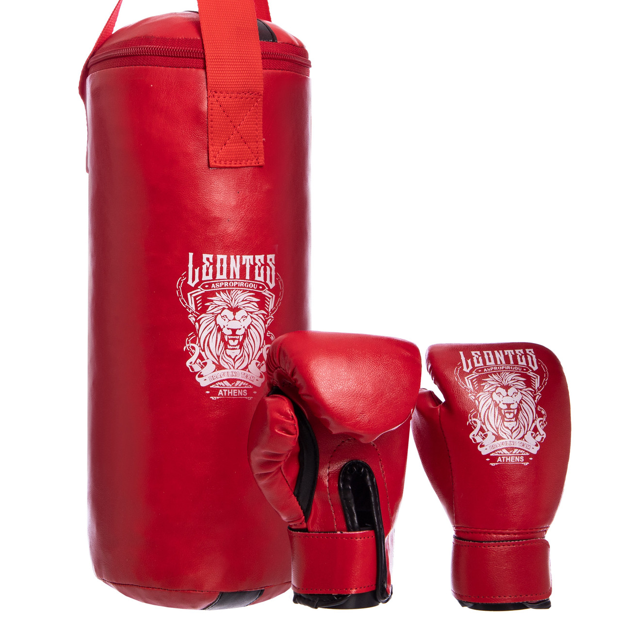 Боксерський набір дитячий (рукавички + флешок) LEV (PVC, мішок h-40 см, d-15 см)