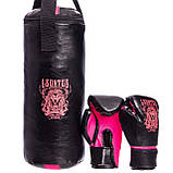Боксерський набір дитячий (рукавички + флешок) LEV (PVC, мішок h-40 см, d-15 см), фото 8