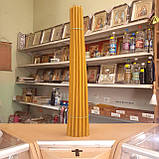 Свічки воскові церковні архієрейські із чистого воску №8 / 1 шт (d=18 мм, L = 620 мм), фото 2