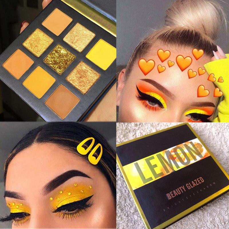 Beauty glazed Lemon тіні для повік 9 кольорів