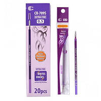 Стрижень "CR-709F", для канцелярських ручок "пише-стирає" фіолетовий
