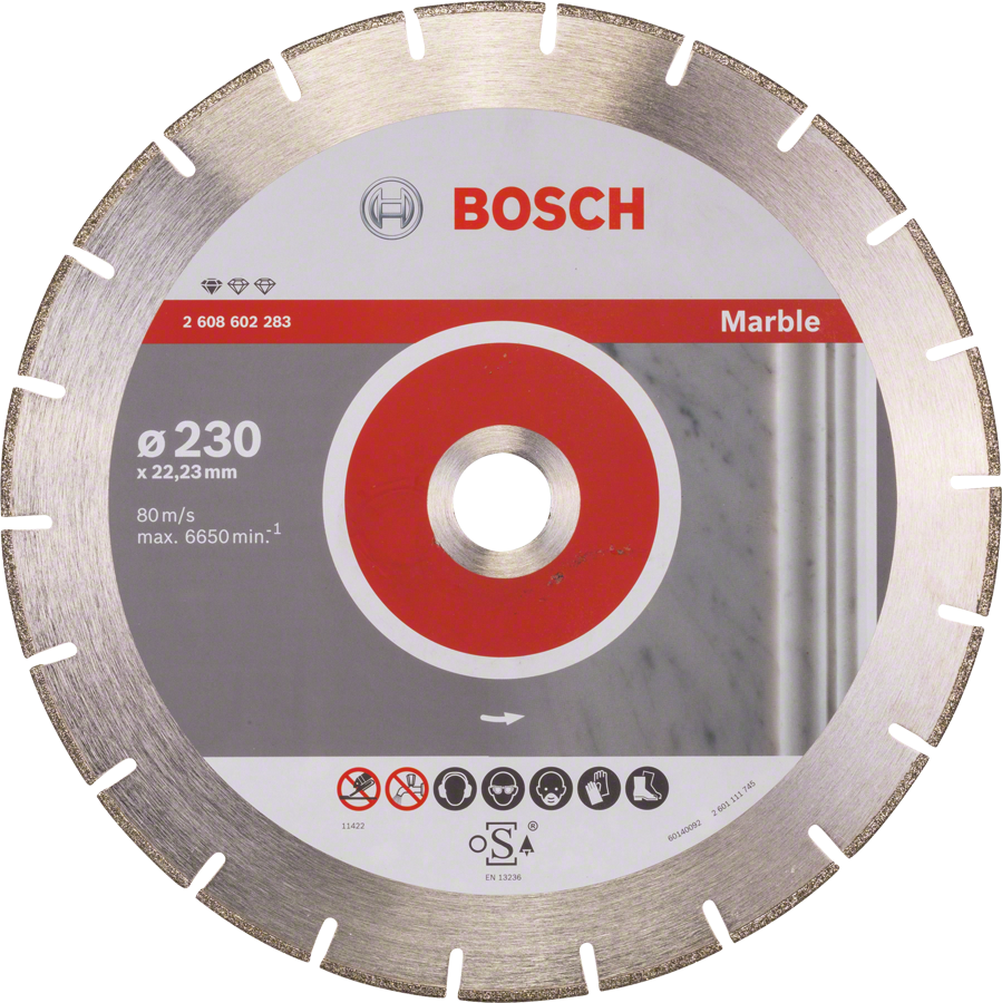 Диск алмазний відрізний Bosch Standard for Marble (230х22.23 мм) (2608602283)