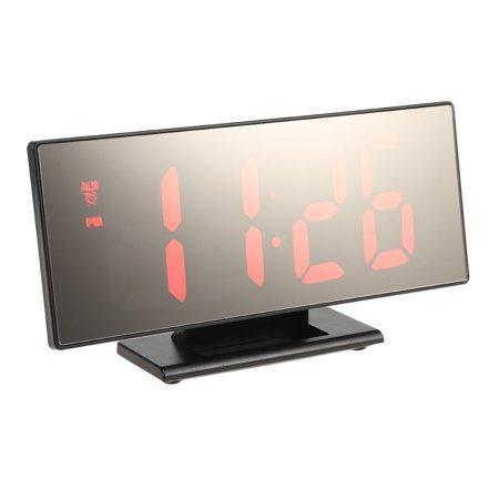 Настільний дзеркальний годинник UKC DS-3618L з підсвіткою Black