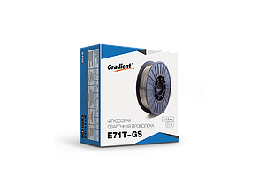 Зварювальний дріт із флюсом Gradient 0.8 мм 1 кг самозахисний E71T-GS