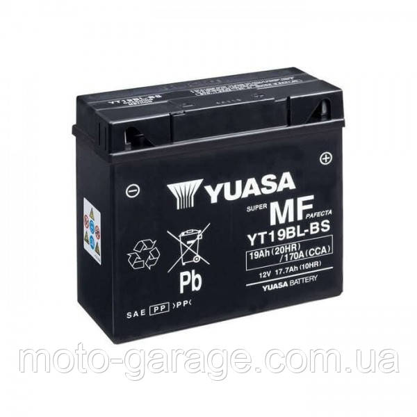 Акумулятор YUASA YT19BL-BS 12 V 19 Ah (сухозаряджений), фото 1