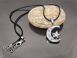 Кулон Місяць і зірка, сталь
