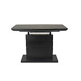 Розсувний стіл TMM-50-2 Vetro Mebel 110/150 матовий чорний (безкоштовна доставка), фото 6