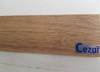 Плінтус підлоговий Цезар Cezar Hi-line Prestige 126 Дуб Невада