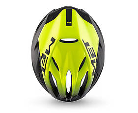 Шолом MET Rivale Black Shaded Safety Yellow | Matt Glossy 59-62 cm, фото 4