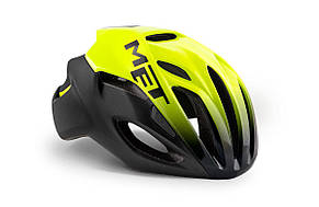 Шолом MET Rivale Black Shaded Safety Yellow | Matt Glossy 59-62 cm, фото 1