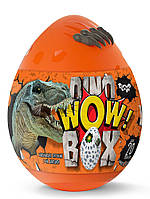 Детский игровой набор для творчества Яйцо Динозавра Danko Toys Dino WOW Box 35 см 20 сюрпризов (DWB-01-01U)
