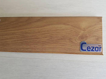 Плінтус підлоговий Цезар Cezar Hi-line Prestige 141 Дуб Алабама
