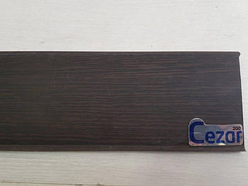 Плінтус підлоговий Цезар Cezar Hi-line Prestige 200 Венге