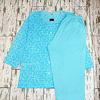 Великі розміри 60. Жіноча бавовняна піжама, комплект для сну і вдома, кофта та штани