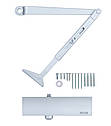 Доводчик накладної RYOBI D-1200 SILVER (Срібло) STD_ARM EN_2/3/4 80кг 1100мм, фото 4