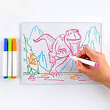 Дошка для малювання з ефектом 3D Magic Drawing Board Планшет для дітей 3д Набір для дитячої творчості, фото 4