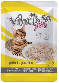 Блок паучів для котів з куркою в желе Croci Vibrisse Jelly 18*70 г