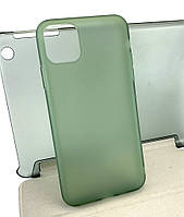 Чехол на iPhone 11 Pro Max накладка Latex бампер противоударный зеленый