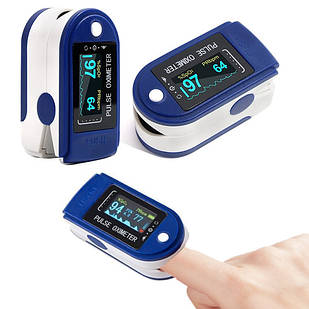 Пульсоксиметр Fingertip Pulse Oximeter LK88 Синій