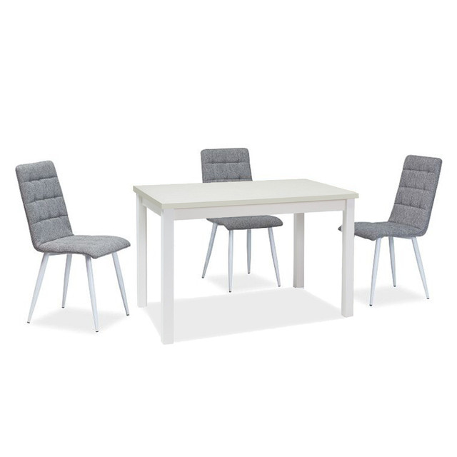 Стол для кухни гостинной Signal Adam 120х68см белый матовый Стол для кухни гостинной Signal Adam 120х68см белый матовый