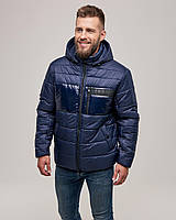Мужская зимняя куртка синяя ZK-01