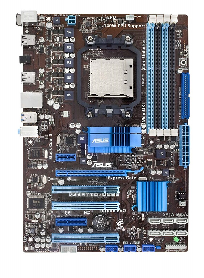 ТОПОВА Плата AMD SAM3 на DDR3 ! ASUS M4A87TD/USB3 140W READY ! Розуміє АБСОЛЮТНО БУДЬ 2-6 ЯДЕРНИХ ПРОЦЫ AM3