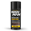 Камуфляжний набір для приховування залисин Nishman Hair Building Keratin Fiber Темно-коричневий, фото 2
