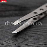 Пінцет косметичний скошений із неіржавкої сталі INOX TITANIA art.1090/61 B, фото 5