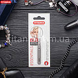 Пінцет косметичний скошений із неіржавкої сталі INOX TITANIA art.1090/61 B, фото 6