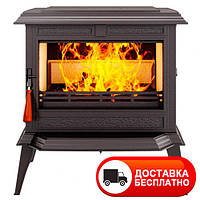 Чугунная печь KawMet S12 (12.3 KW) Premium со вторичным дожигом (подвод воздуха снаружи)