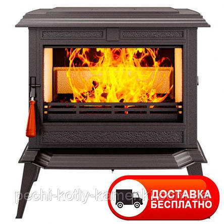 Чавунна піч KawMet S12 (12.3 KW) Premium ATHENA з вторинним допалюванням (підведення повітря зовні), фото 1