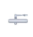 Доводчик накладної RYOBI D-1504 SILVER (Срібло) STD_ARM EN_2/3/4 до_80кг 1100мм FIRE, фото 6