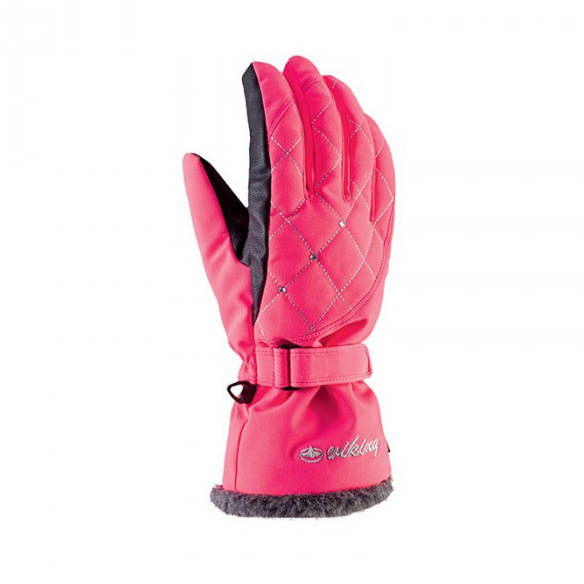 Рукавиці гірськолижні жіночі Viking Crystal 6 XS Рожевий 46, фото 2