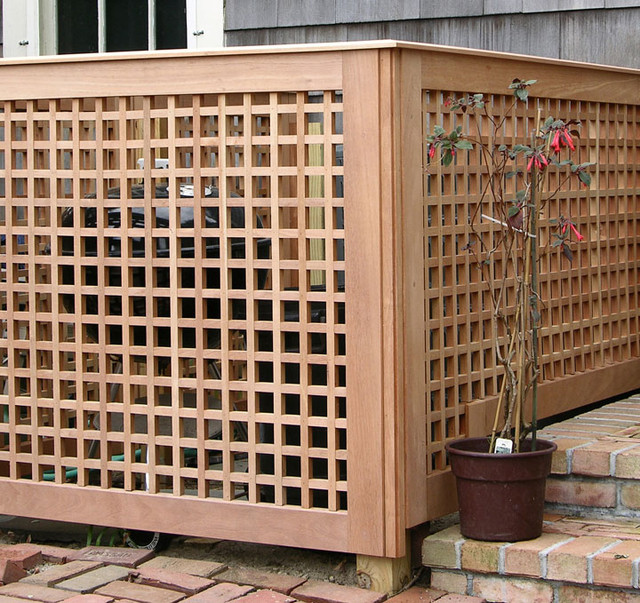 Примеры использования декоративных деревянных решеток