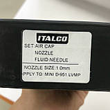 Сопло 1мм для фарбопульта D-951-MINI LVMP ITALCO NS-D-951-MINI-1.0 LM, фото 5