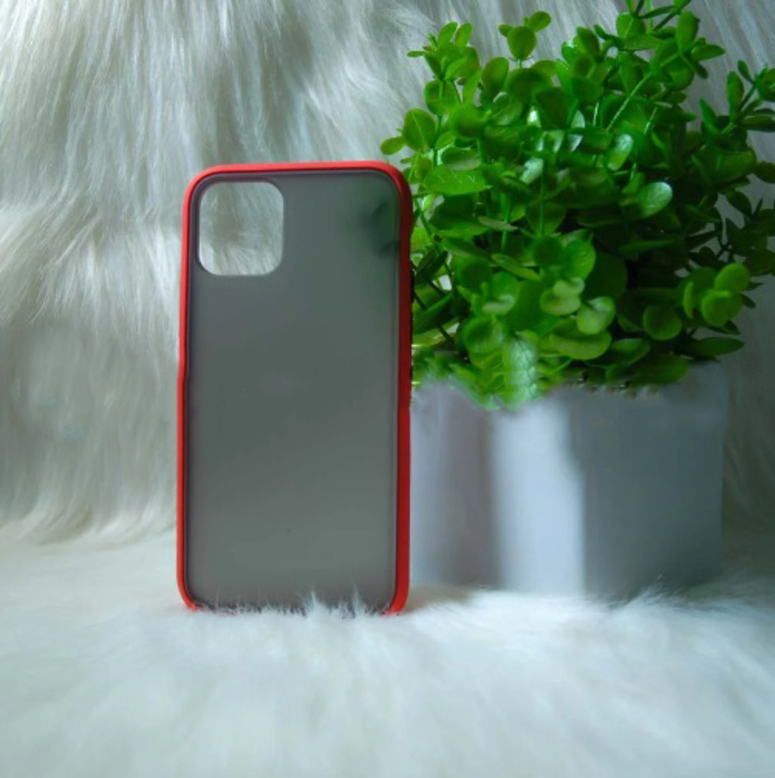 Чохол iPhone 11 Pro Чорно-червоний